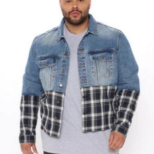 Fashion Nova Men Central Avenue Denim Jacket Sz: XXL